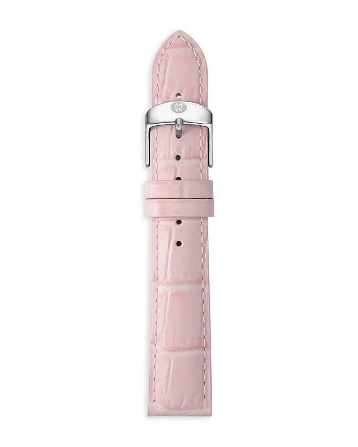 Michele Croc-Embossed Leather Watch Strap, 16mm 1