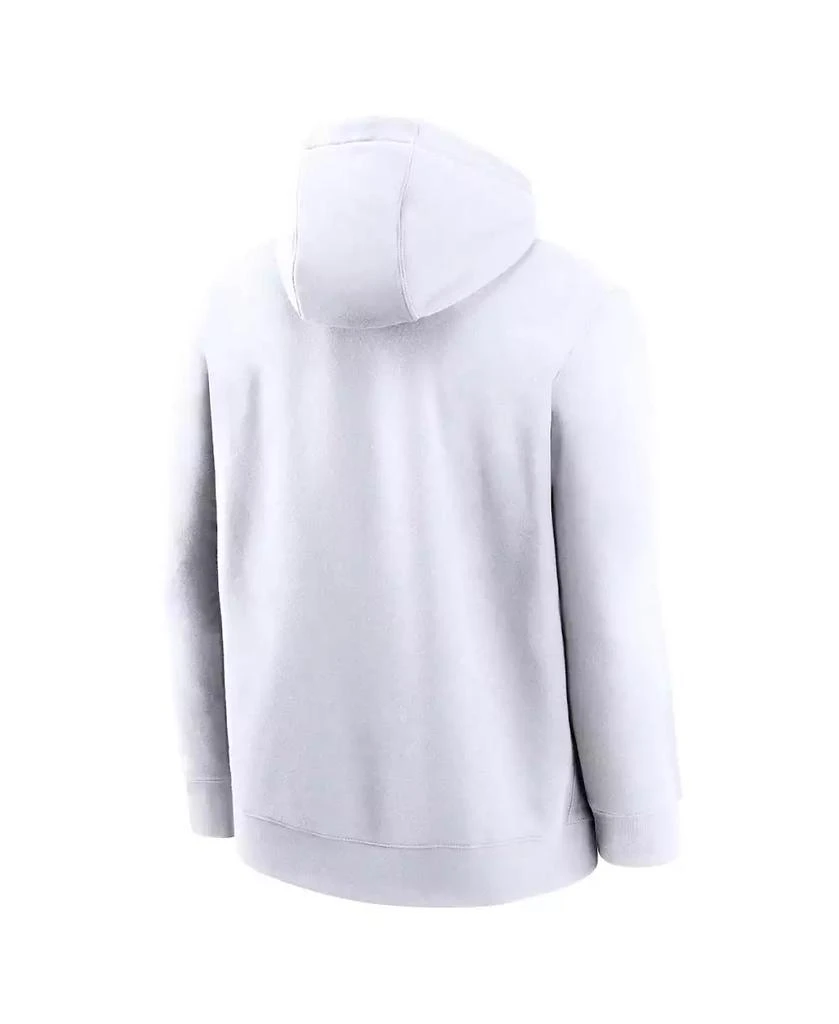 NIKE Men's White Stanford Cardinal Primetime Evergreen Club Fleece Pullover Hoodie 3