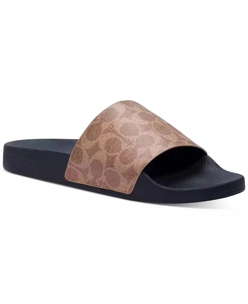 Coach Men's Signature Coated Canvas Pool Slide 1