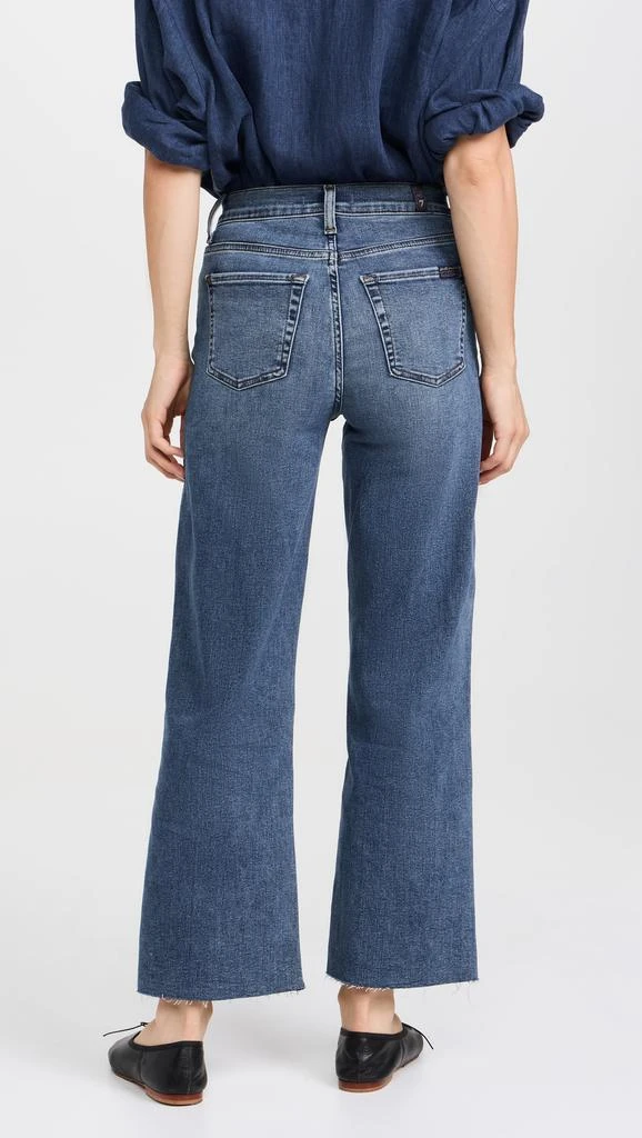 7 For All Mankind Cropped Alexa Jeans with Raw Cut Hem 2
