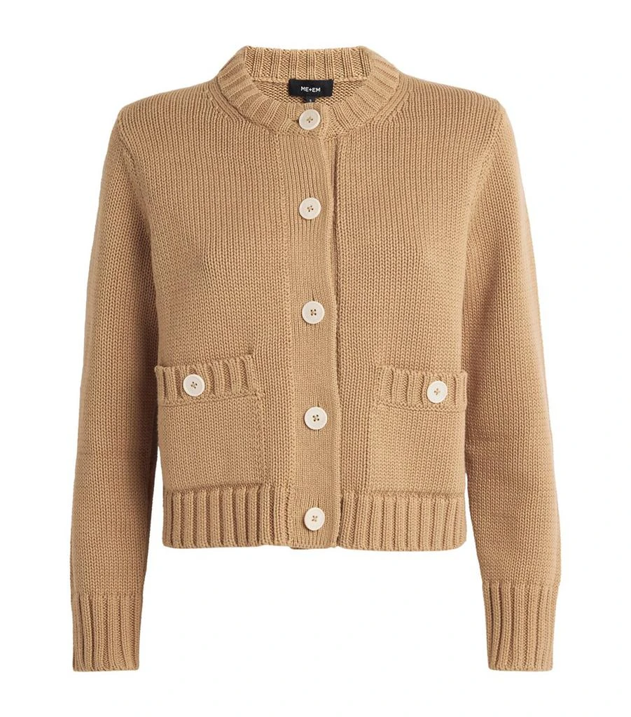 ME+EM Cotton Cropped Cardigan 1