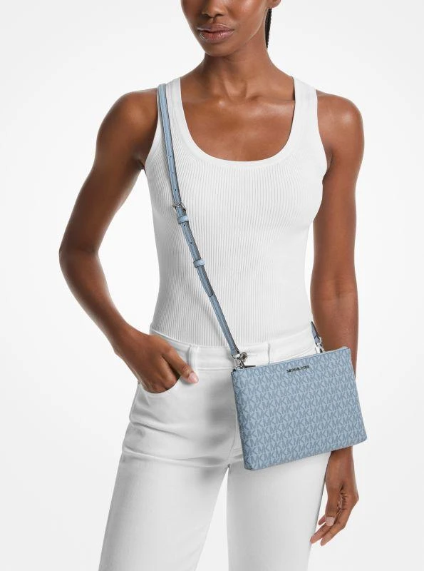Michael Kors Charlotte Large Leather and Signature Logo 3-in-1 Tote Bag 6