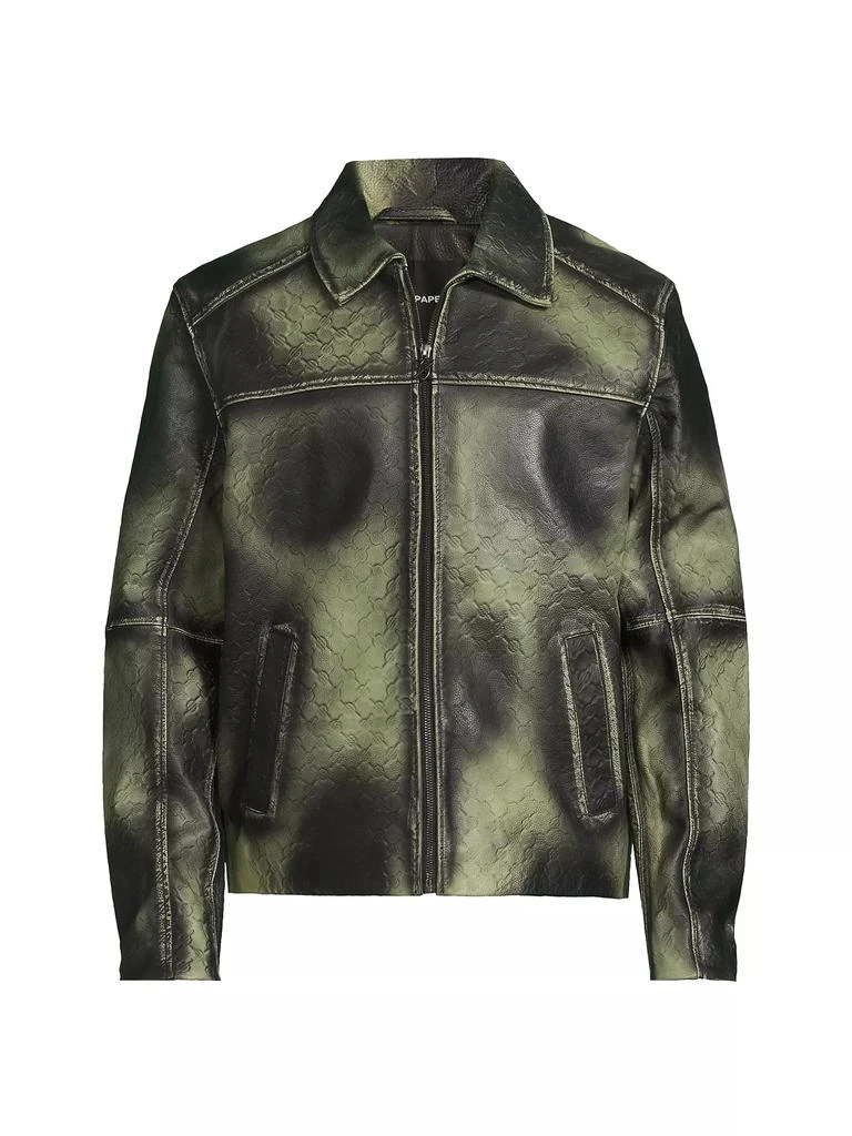 DAILY PAPER Silence Monogram Leather Jacket 1
