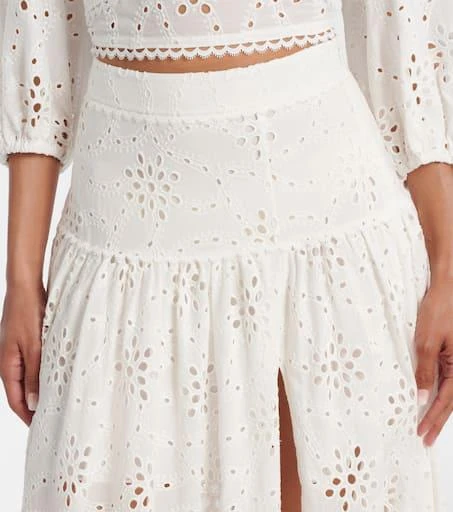 Alexandra Miro Serena broderie anglaise cotton maxi skirt 4