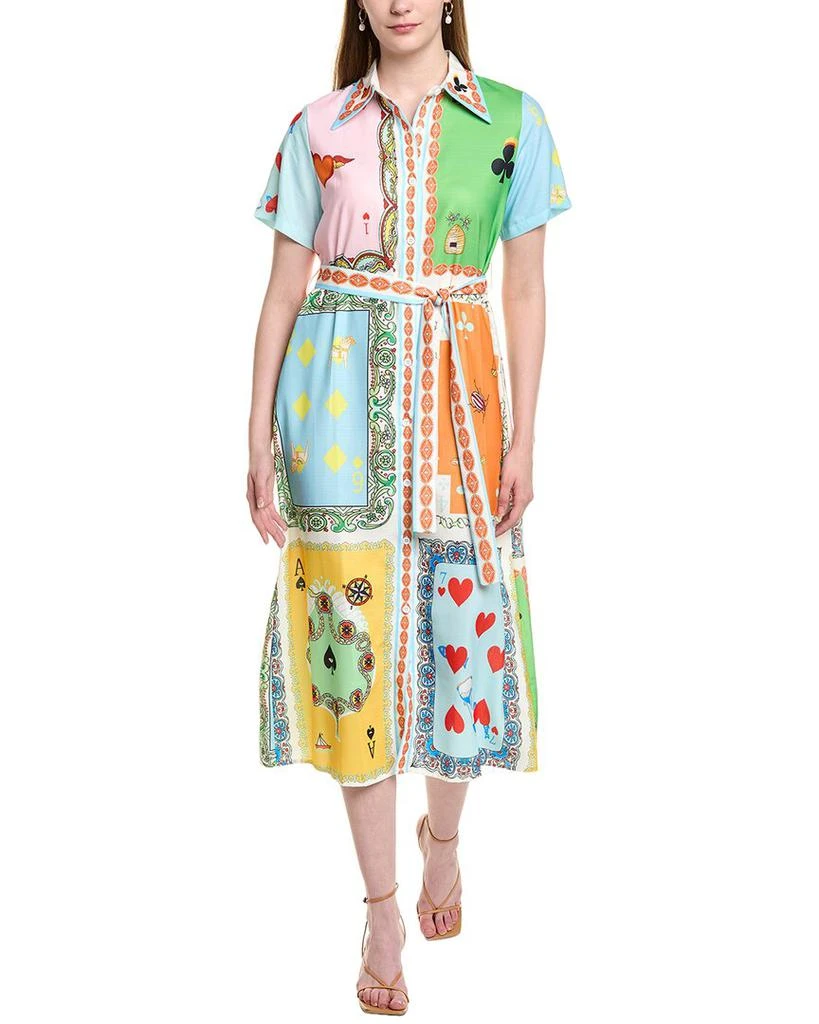knee length dresses for ladies Light Gold Visions Of You Midi Dress main image 0