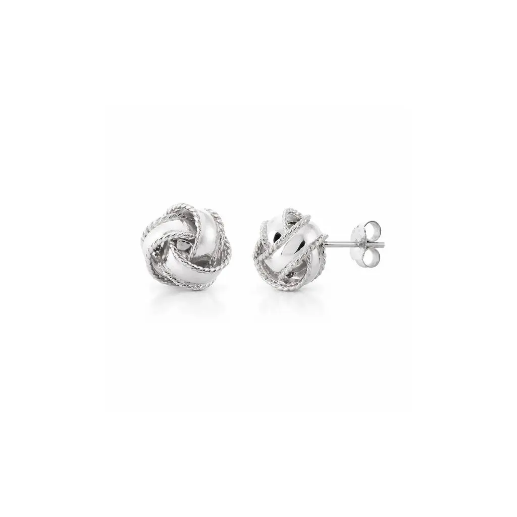 Gold & Honey Gold & Honey - Women's Love Knot Stud Earrings