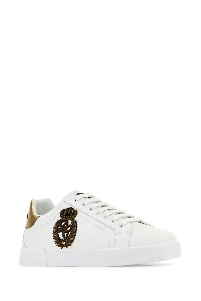 Dolce & Gabbana portofino White Leather Sneakers