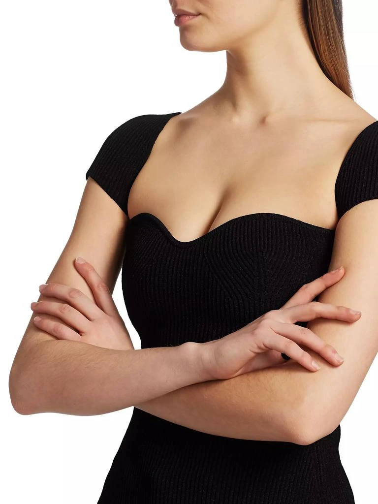 Khaite Ista Ribbed Corset Sweater 6