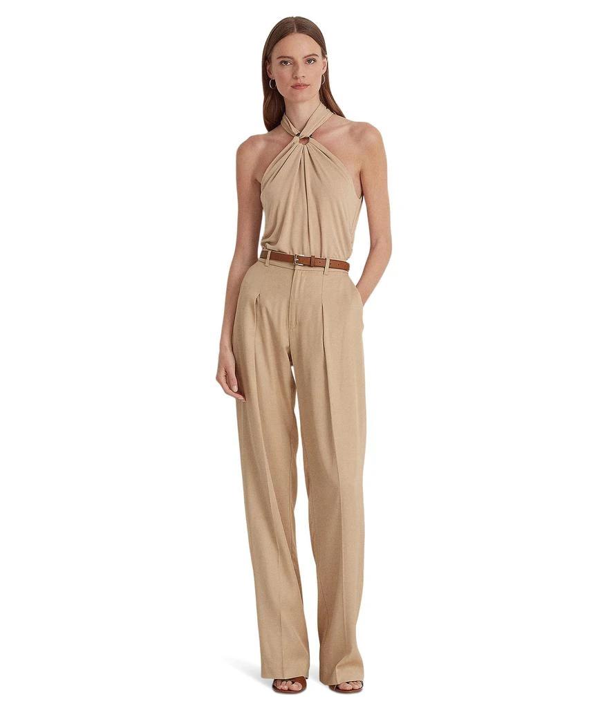 Ralph Lauren Stretch Jersey Ring-Front Halter Top 4