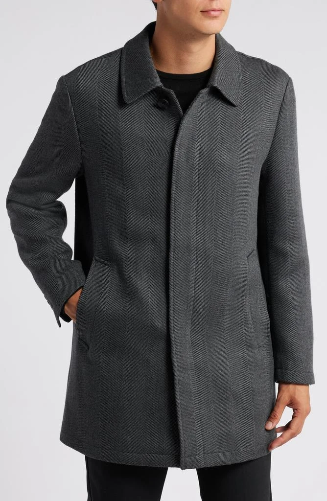 Nordstrom Wool Herringbone Coat 4