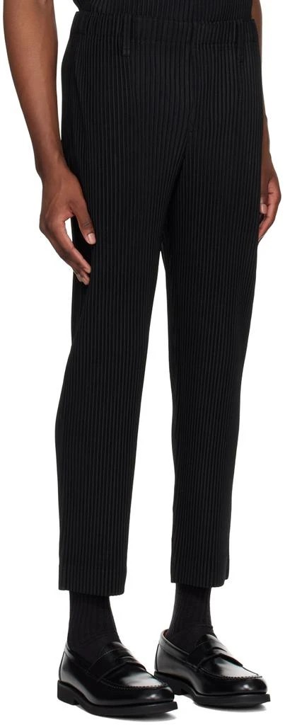 HOMME PLISSÉ ISSEY MIYAKE Black Basics Trousers - Pants - Free 