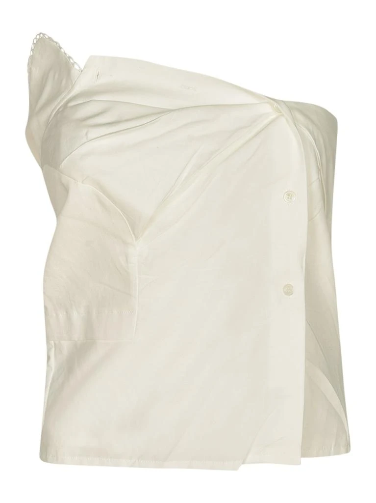 Miu Miu Miu Miu Strapless Poplin Top 1