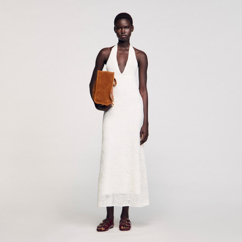 Sandro Long knit dress