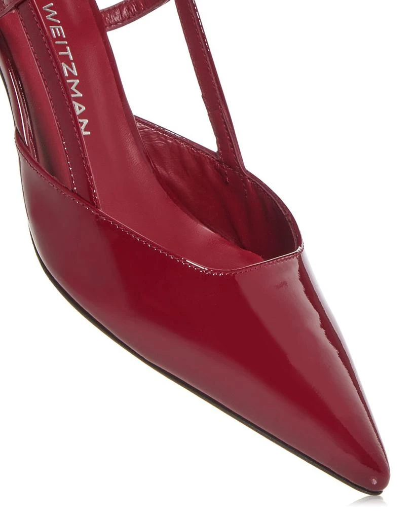 Stuart Weitzman Women's Vinnie 50 Slingback Kitten Heels 6