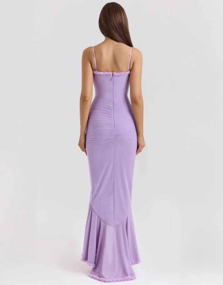 House of CB House of CB Gabbi ruffled front gown in orchid 3