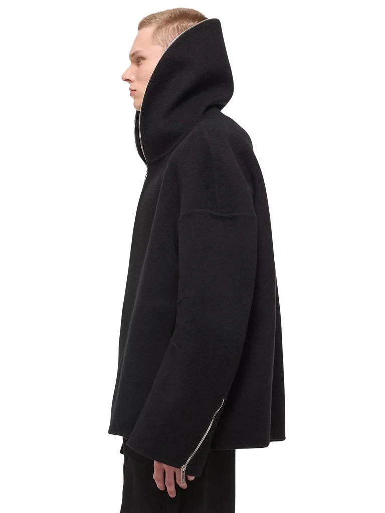 Helmut Lang Wool Hooded Coat 4