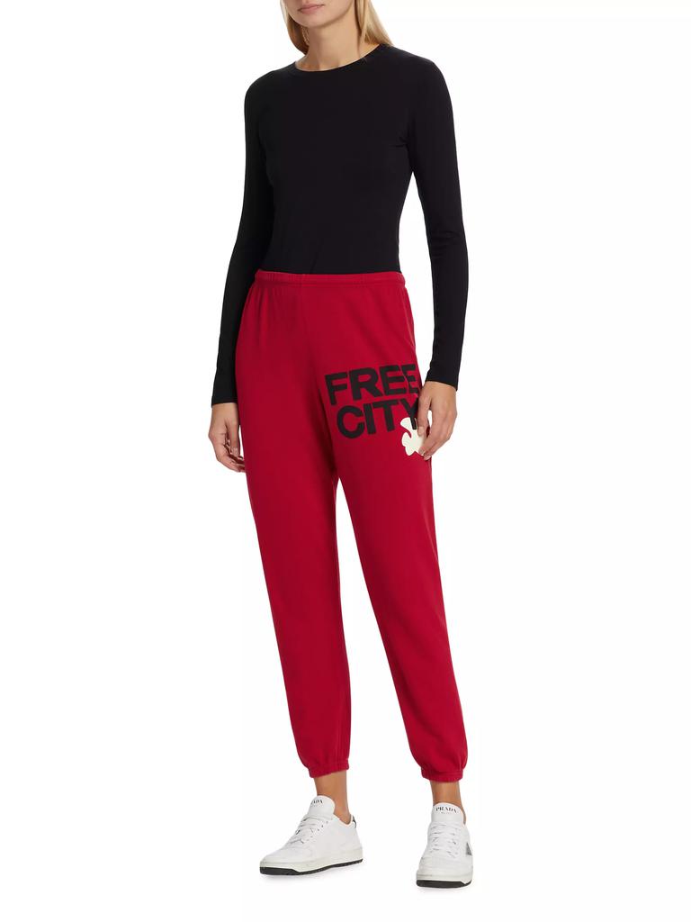 Freecity Logo Cotton Sweatpants