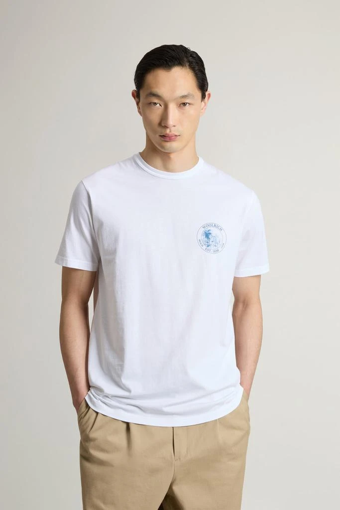 Woolrich Pure Cotton T-shirt - Men - Blue 1