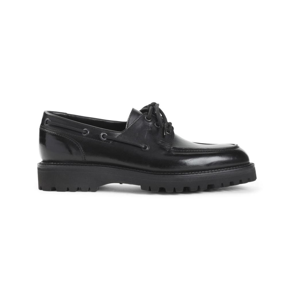 John Lobb Polished Calf Leather Lace-Up Shoes