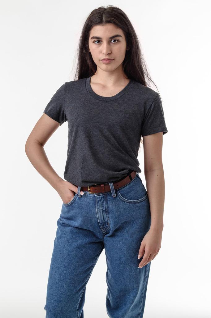 Los Angeles Apparel FF3001 - Short Sleeve Cotton-Poly T-Shirt