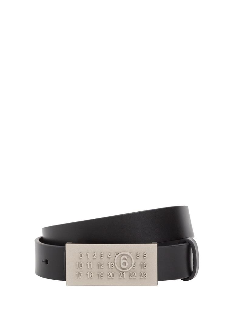 MM6 MAISON MARGIELA Leather Logo Belt