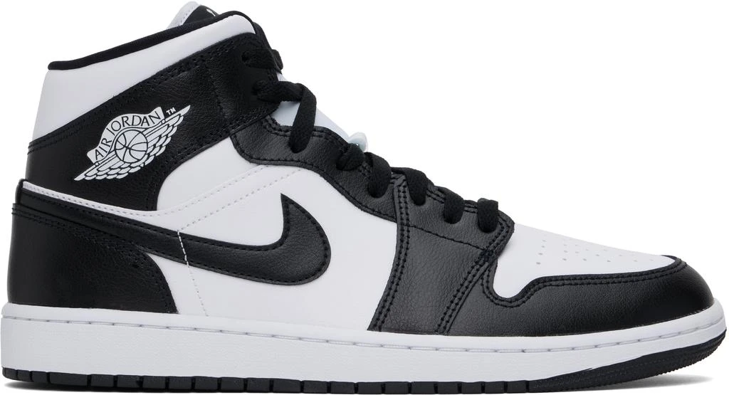 Jordan Black & White Air Jordan 1 Mid Sneakers 1