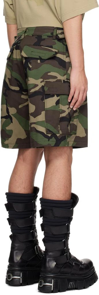 Vetements Khaki Camouflage Cargo Shorts 3