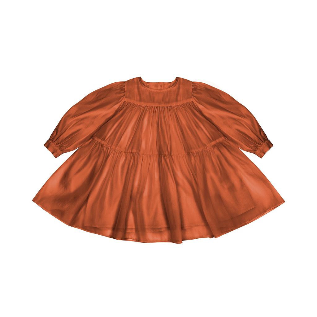 Omamimini Girls Special Occasion Layered Organza Dress