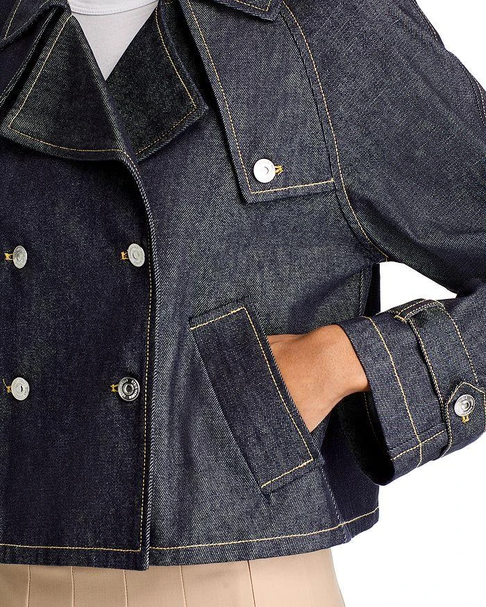 Steve Madden Sirus Double Breasted Denim Jacket 6