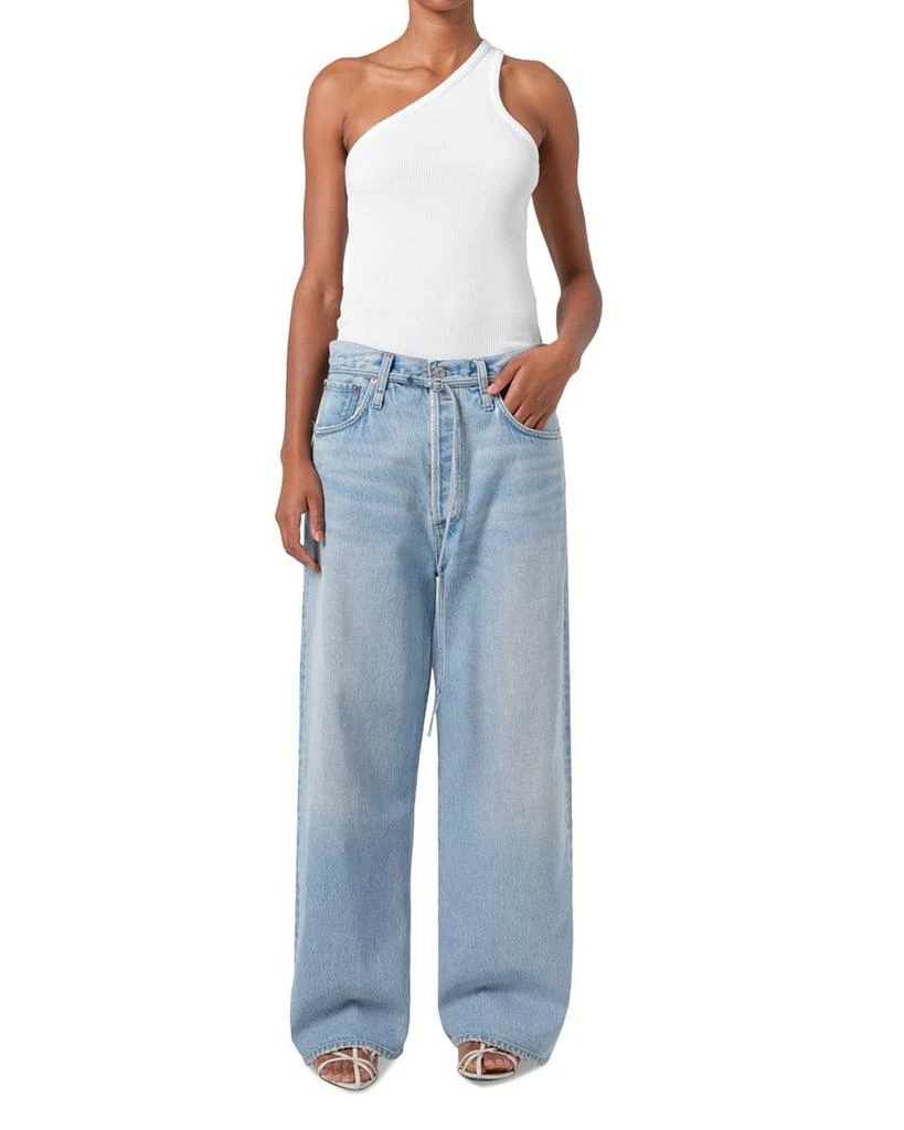 AGOLDE Emmi High Rise Wide Leg Jeans in Incline 2