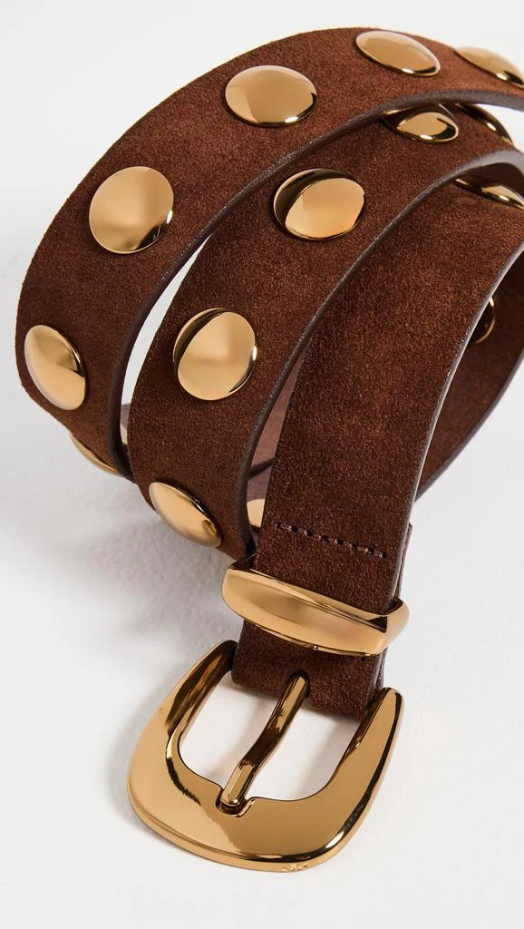 Madewell Studded Western Belt in Suede 5