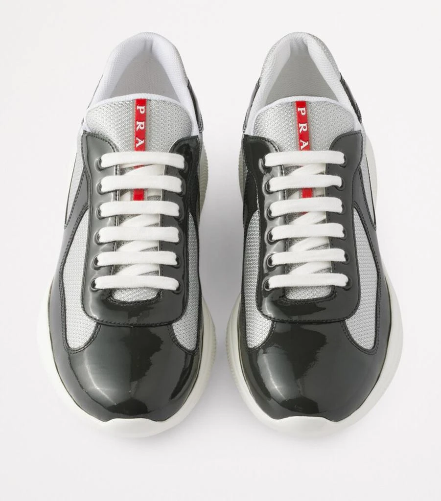 Prada Patent Leather-Blend America's Cup Sneakers 3
