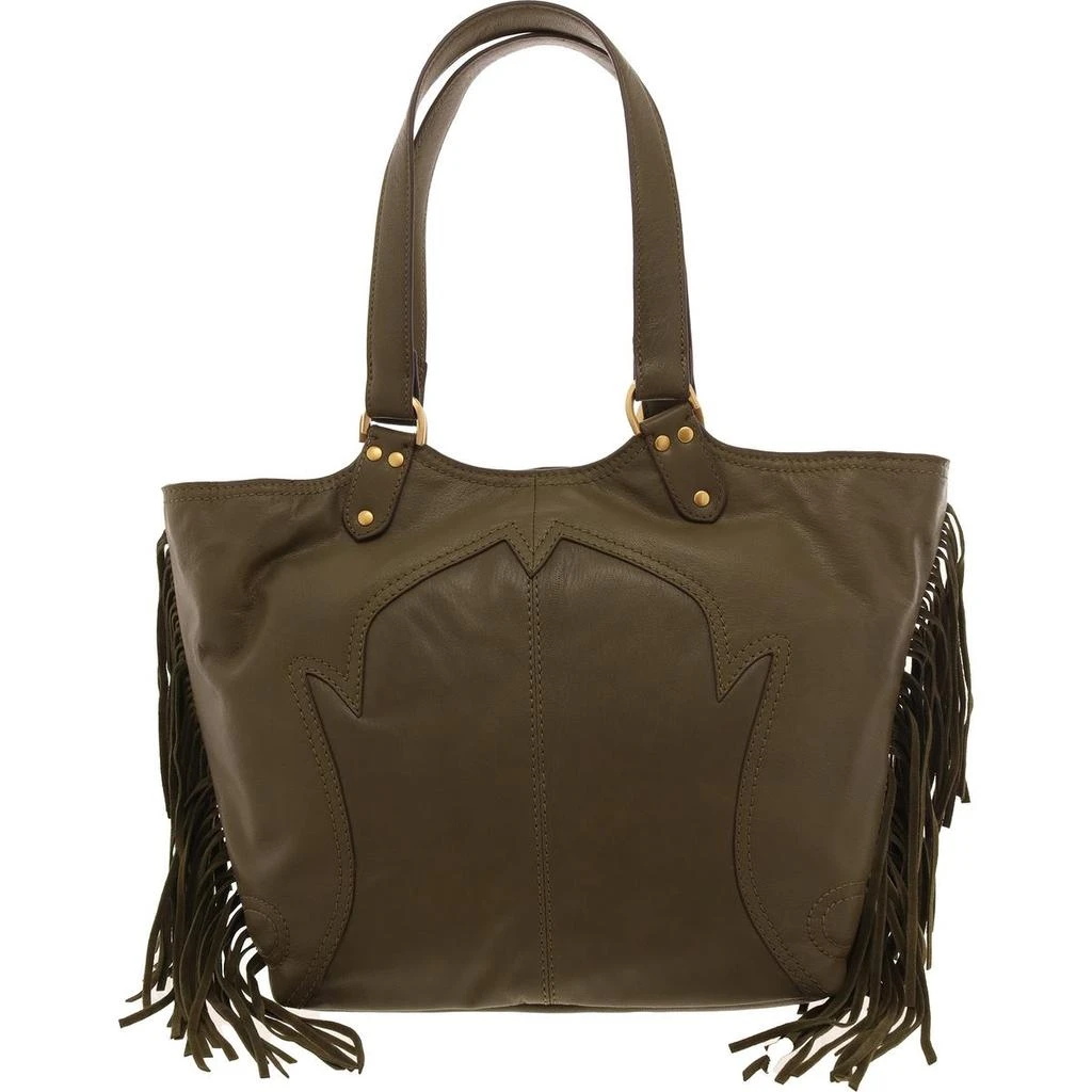 Vince Camuto Sandi Womens Fringe Leather Tote Handbag 1