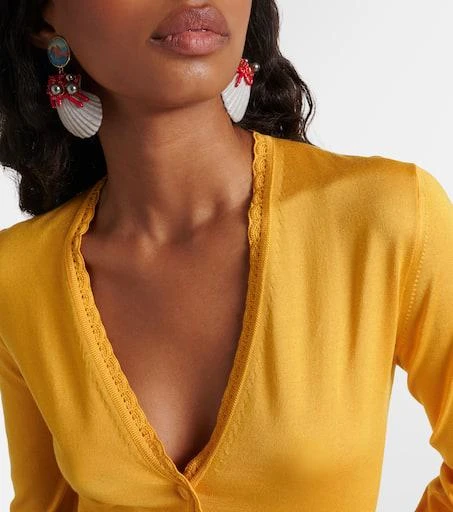 Dolce 
Gabbana Cropped silk cardigan 4