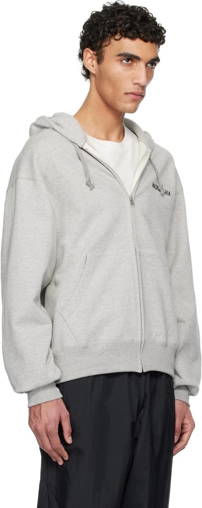 Wacko Maria Gray Heavy Weight Full Zip Hoodie 2