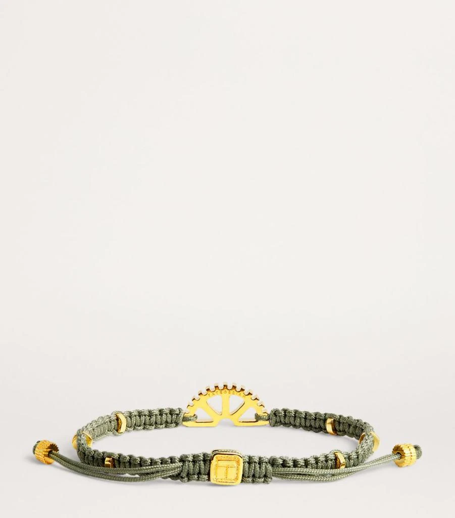 Tateossian Yellow Gold-Plated Silver Puzzle Gear Bracelet 3