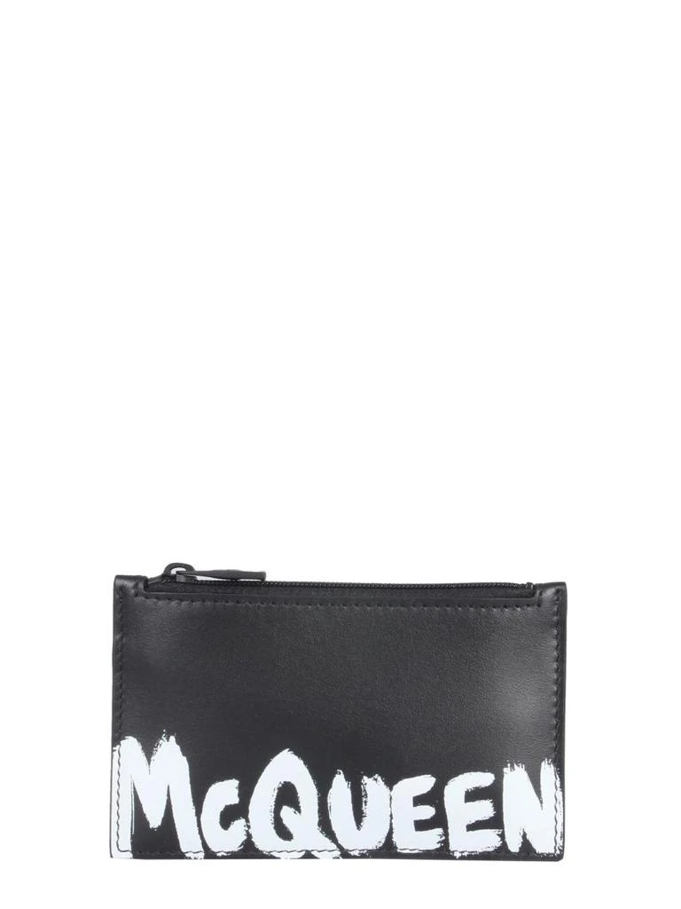 Alexander McQueen Alexander Mcqueen Graffiti Leather Coin Purse 1