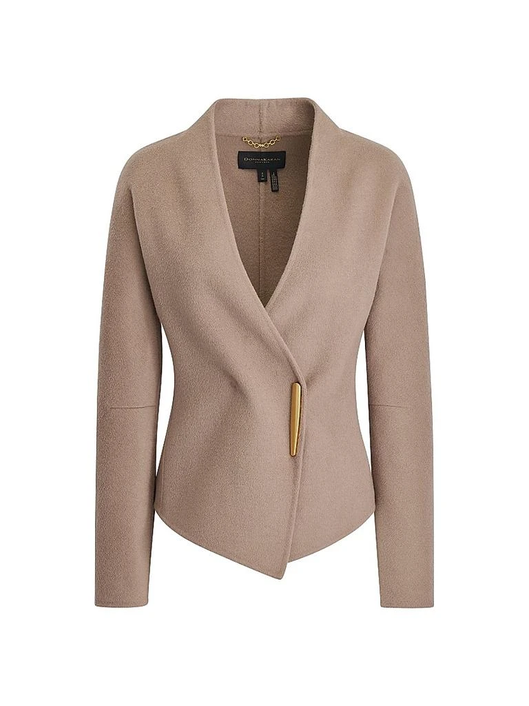 Donna Karan Wool-Blend Single-Breasted Blazer