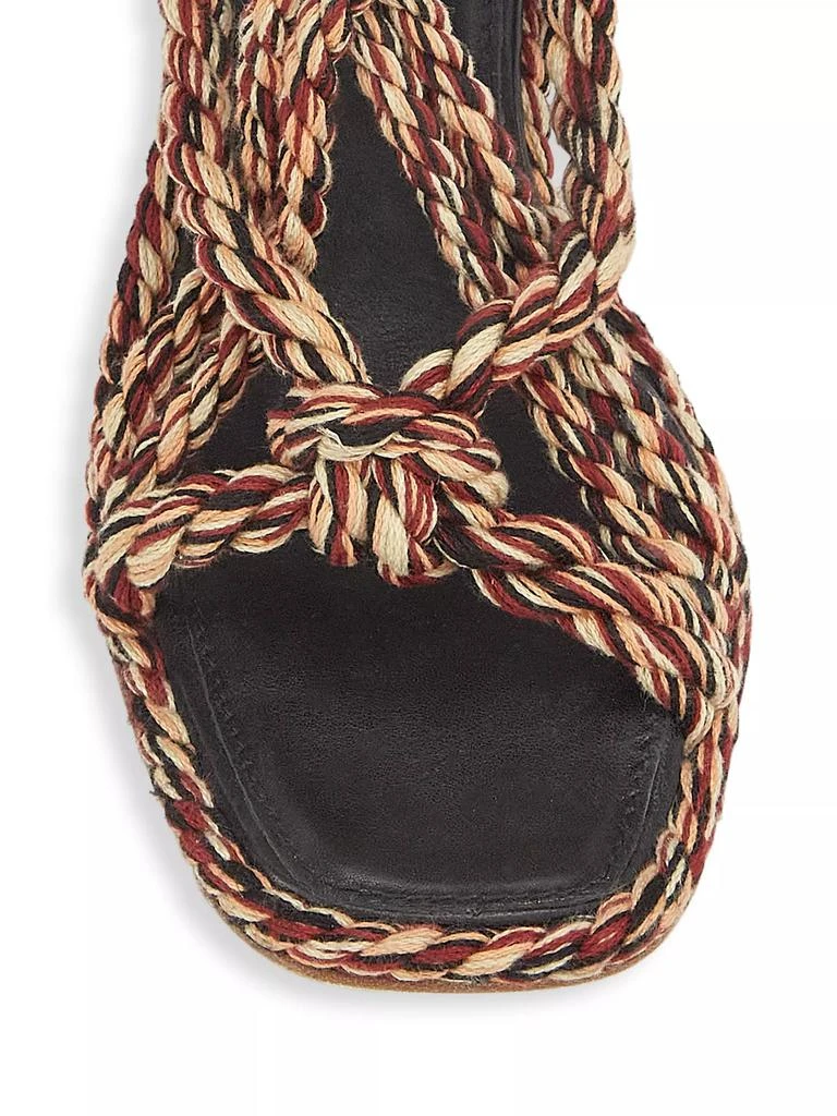 Ulla Johnson Uma Twisted-Rope High-Heel Slingback Sandals 4