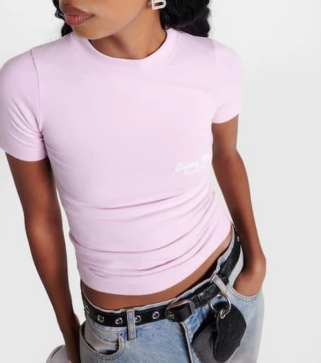 Balenciaga Printed cotton jersey T-shirt 4