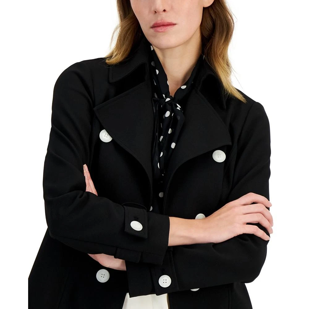Anne Klein Women's Faux Double-Breasted Trench Coat, Created for Macy's 3
