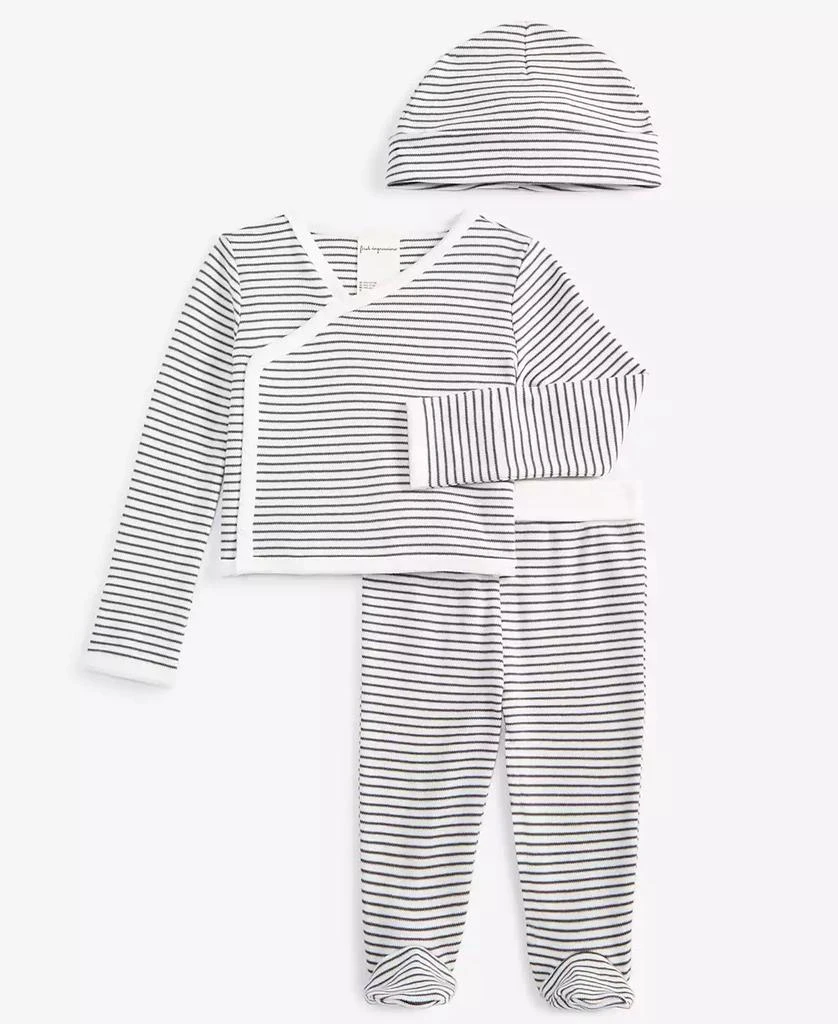 First Impressions Baby Stripe Cotton 3-Pc. Set, Created for Macy's 1