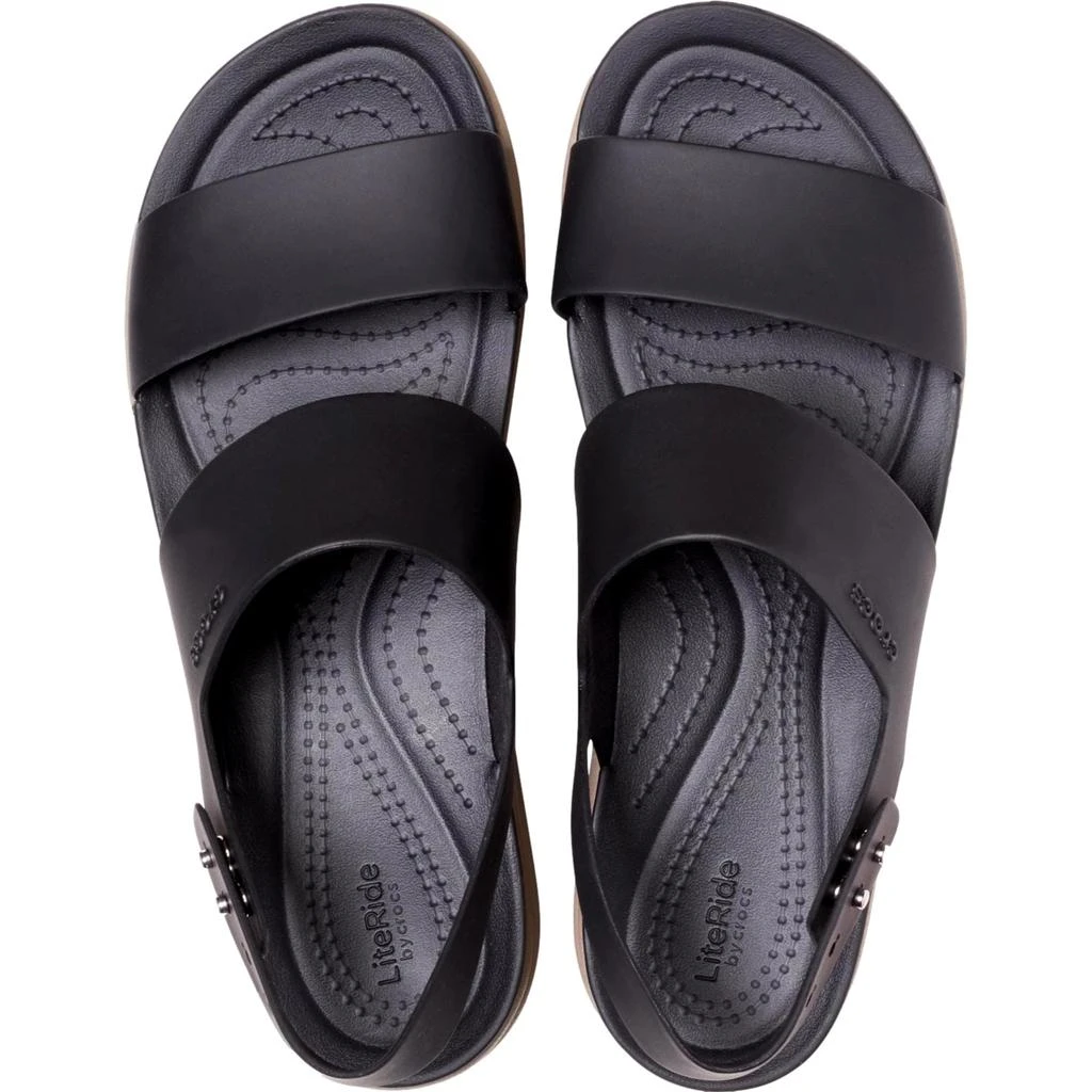 Crocs Brooklyn Low Wedge Black / Mushroom  206453 Women's 4