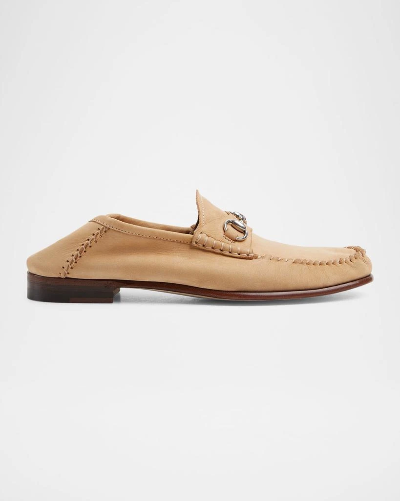 Gucci Gigi Horsebit 1953 Suede Mocassin Loafers 4