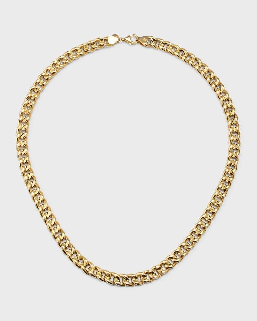 Zoe Lev Jewelry 14K Gold Large Miami Cuban Link Necklace, 16"L 1