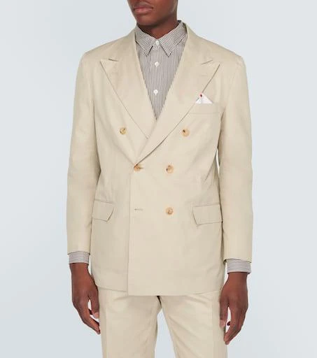 Kiton Double-breasted cotton suit 4