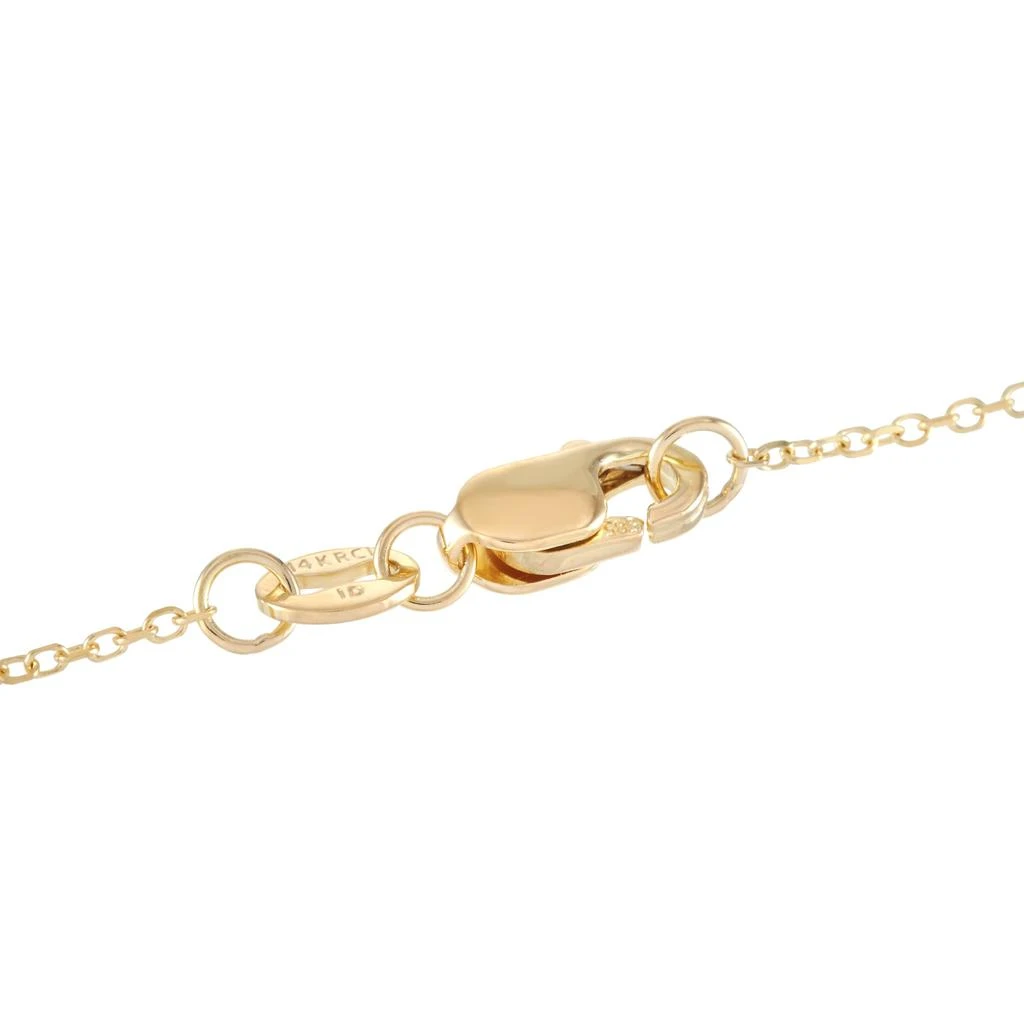 Non Branded 14K Yellow Gold 0.25 ct Diamond Pendant Necklace 3