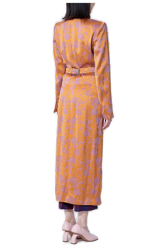 Dries Van Noten Dries Van Noten Jacquard Single-Breasted Coat