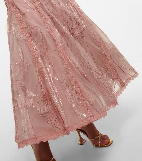 Costarellos Embellished tulle dress 5