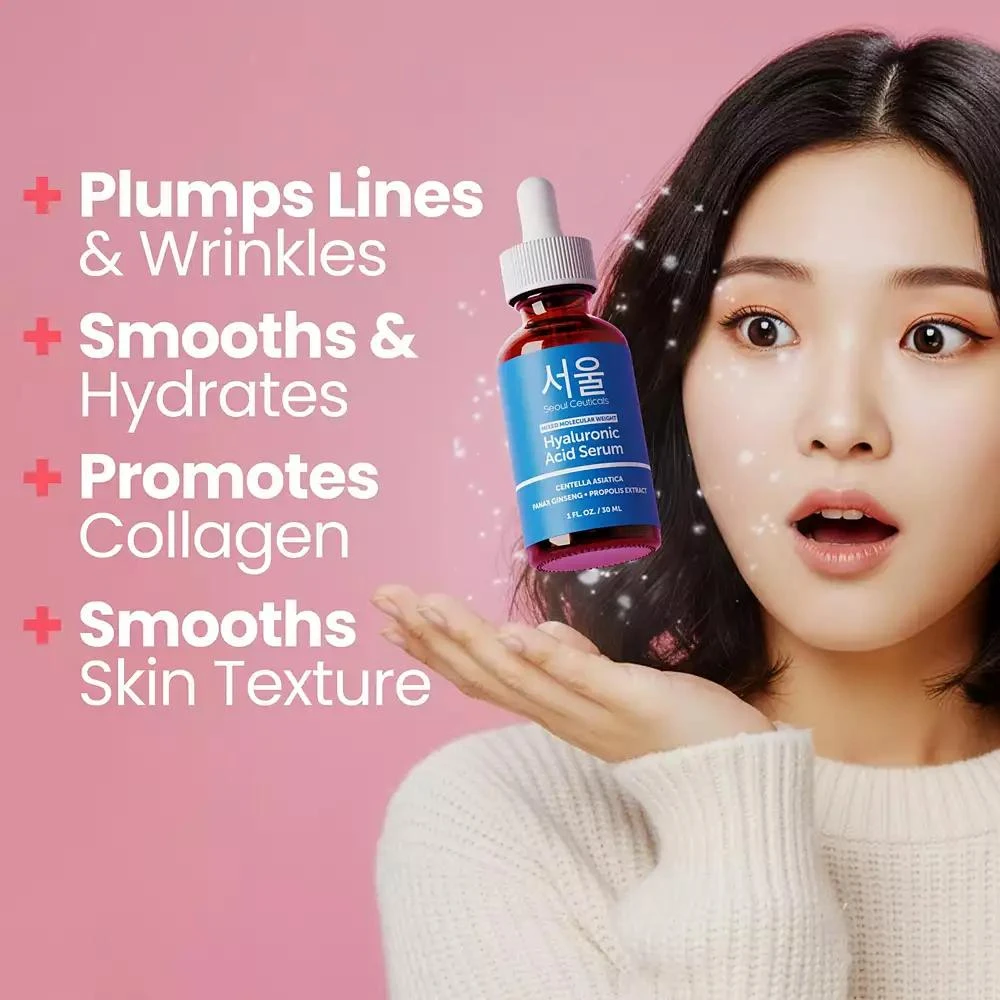 Seoul Ceuticals Korean Skincare Hyaluronic Acid Serum K Beauty Skincare 4